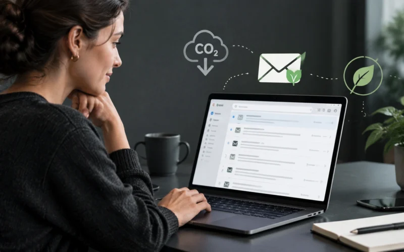 emails carbon footprint reduce inbox