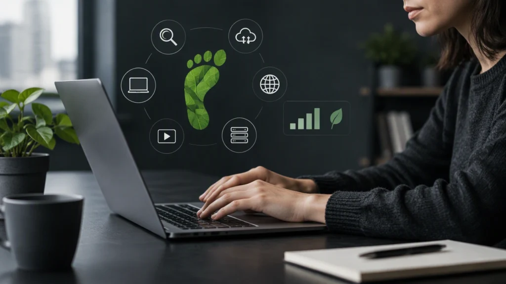 Dấu chân carbon kỹ thuật số là gì? Ví dụ hàng ngày và cách đo đơn giản cho internet bền vững